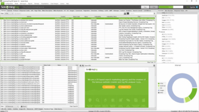 Capture d'écran de l'application Screaming Frog SEO Spider - #1