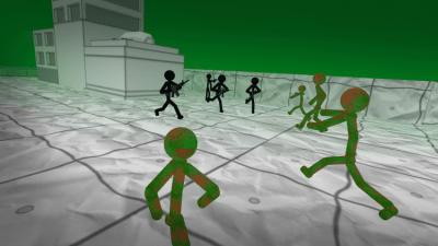 Capture d'écran de l'application Stickman Contre Zombie 3D - #2