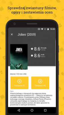 Capture d'écran de l'application Repertuar kin 2020 - filmy, zwiastuny, ranking - #3