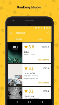 Capture d'écran de l'application Repertuar kin 2020 - filmy, zwiastuny, ranking - #5
