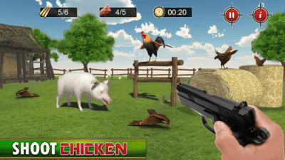 Capture d'écran de l'application Frenzy Chicken Shooter 3D - #5