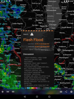 Capture d'écran de l'application MyRadar Weather Radar - #9