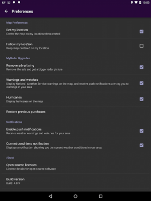 Capture d'écran de l'application MyRadar Weather Radar - #11