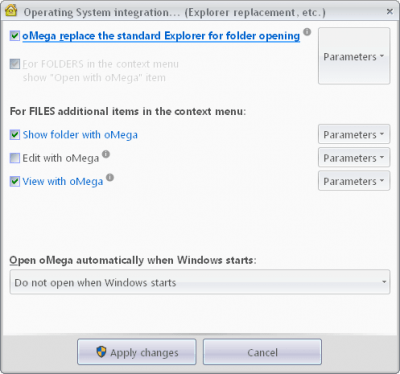 Capture d'écran de l'application oMega Commander - #8