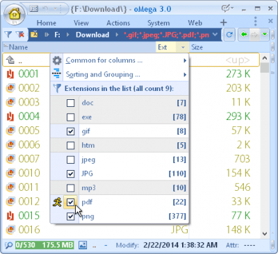 Capture d'écran de l'application oMega Commander - #10