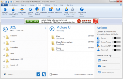 Capture d'écran de l'application WinZIP - #3