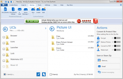 Capture d'écran de l'application WinZIP - #4