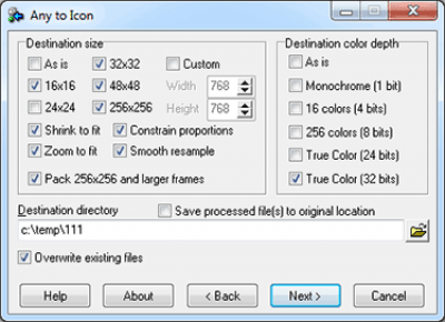 Capture d'écran de l'application Any to Icon - #1