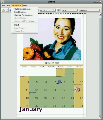 Capture d'écran de l'application MyPhoto Calendars 2.0 - #1