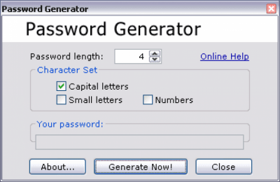 Capture d'écran de l'application Password Generator v2.0 2.0 - #1