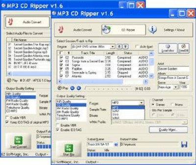 Capture d'écran de l'application MP3 CD Ripper - #1