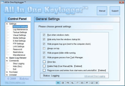 Capture d'écran de l'application All In One Keylogger v1.5 - #1