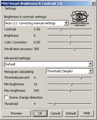 Capture d'écran de l'application MSU Smart Brightness & Contrast v1.0 - #1