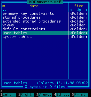 Capture d'écran de l'application MDF Reader for MS-SQL 7/2k - #1