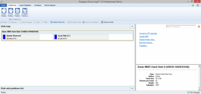 Capture d'écran de l'application Paragon Drive Copy 15 Professional - #2
