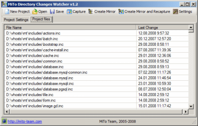 Capture d'écran de l'application MiTo Team Directory Changes Watcher - #1