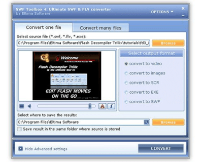 Capture d'écran de l'application FLV to AVI Converter - #1