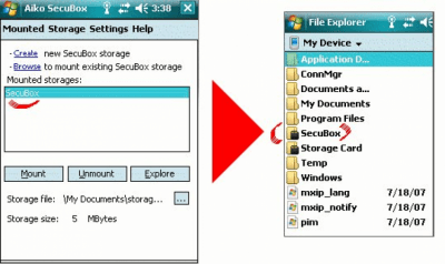 Capture d'écran de l'application SecuBox - #1