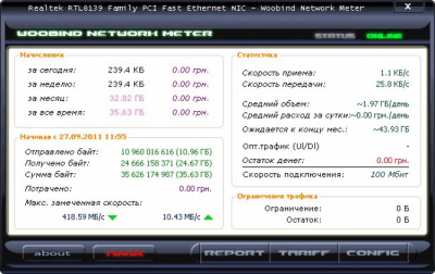 Capture d'écran de l'application Woobind Network Meter - #1