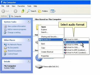 Capture d'écran de l'application One-click CD Ripper - #1