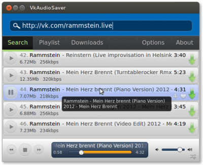Capture d'écran de l'application VkAudioSaver - #2