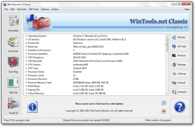 Capture d'écran de l'application WinTools.net Classic - #1