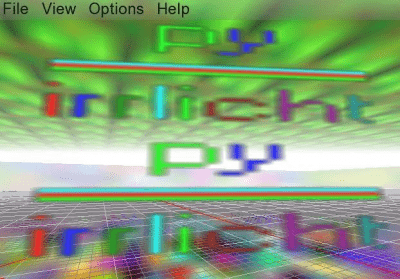 Capture d'écran de l'application pyirrlicht - #3