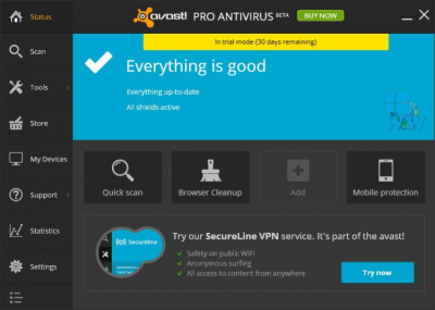 Capture d'écran de l'application Avast Pro Antivirus - #1