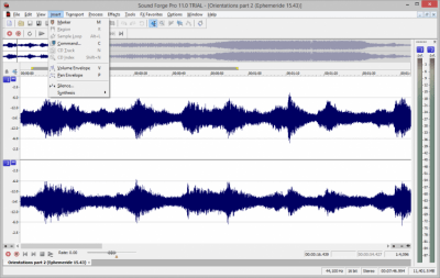 Capture d'écran de l'application Sound Forge Pro - #4