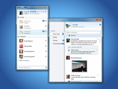 Capture d'écran de l'application Trillian - #3