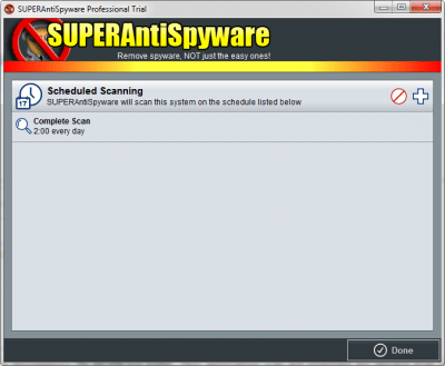 Capture d'écran de l'application SUPERAntiSpyware - #5
