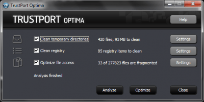 Capture d'écran de l'application TrustPort Tools - #5