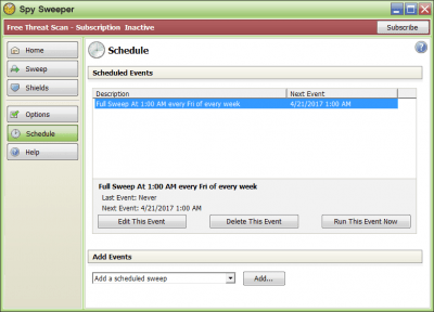 Capture d'écran de l'application Spy Sweeper - #3