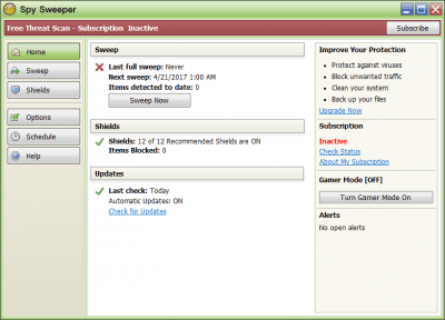 Capture d'écran de l'application Spy Sweeper - #4