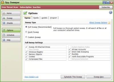 Capture d'écran de l'application Spy Sweeper - #5