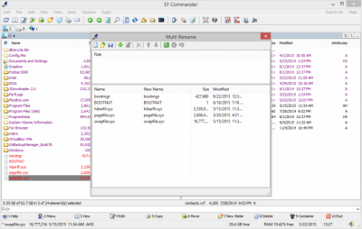 Capture d'écran de l'application EF Commander - #4