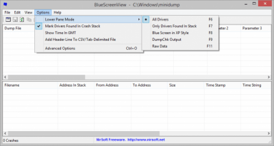 Capture d'écran de l'application BlueScreenView - #2
