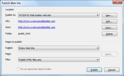 Capture d'écran de l'application WYSIWYG Web Builder - #3