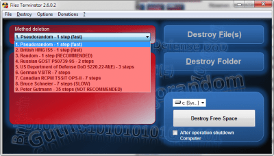 Capture d'écran de l'application Files Terminator - #2