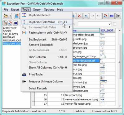 Capture d'écran de l'application Exportizer - #2