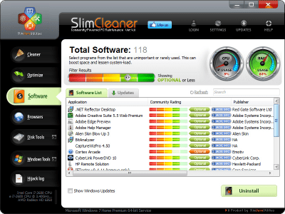 Capture d'écran de l'application SlimCleaner - #2