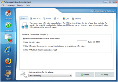 Capture d'écran de l'application Ashampoo Internet Accelerator - #3