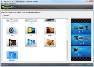 Capture d'écran de l'application Ashampoo  Movie Menu - #2