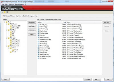 Capture d'écran de l'application Ashampoo MyAutoplay Menu - #1