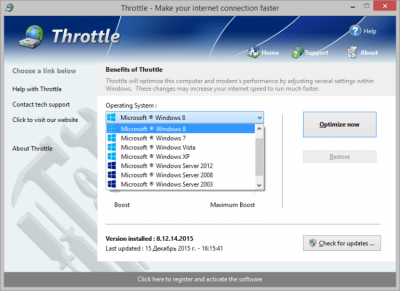 Capture d'écran de l'application Throttle - #2