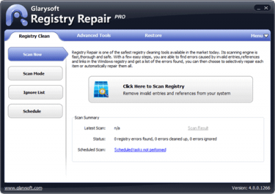 Capture d'écran de l'application Registry Repair - #1