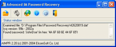 Capture d'écran de l'application Advanced IM Password Recovery - #1