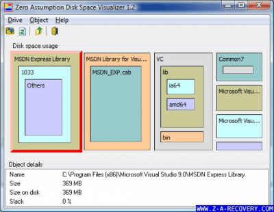 Capture d'écran de l'application Disk Space Visualizer - #1