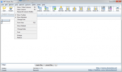 Capture d'écran de l'application DBF Viewer Plus - #3