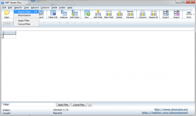 Capture d'écran de l'application DBF Viewer Plus - #5